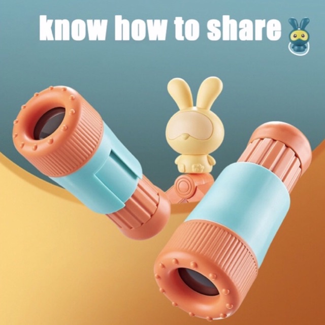 Set đồ chơi ống nhòm và còi kiểu dáng hoạt hình bằng nhựa ABS an toàn cho bé - TiNa’s House
