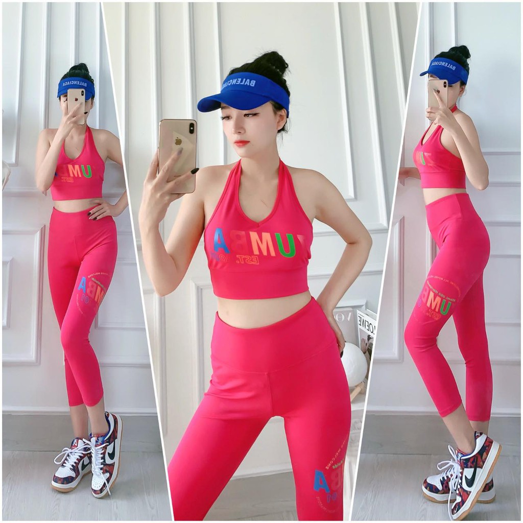 SET LỬNG ZUMBA  ÁO BRA QUÀNG CỔ SIÊU HOT ĐÃ CẬP BẾN