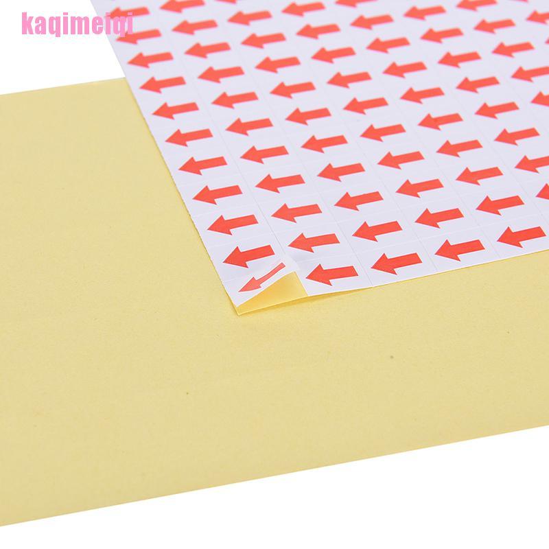 Set 10800 Miếng Dán Đánh Dấu Sương Mù Hình Mũi Tên Màu Đỏ 10x12mm