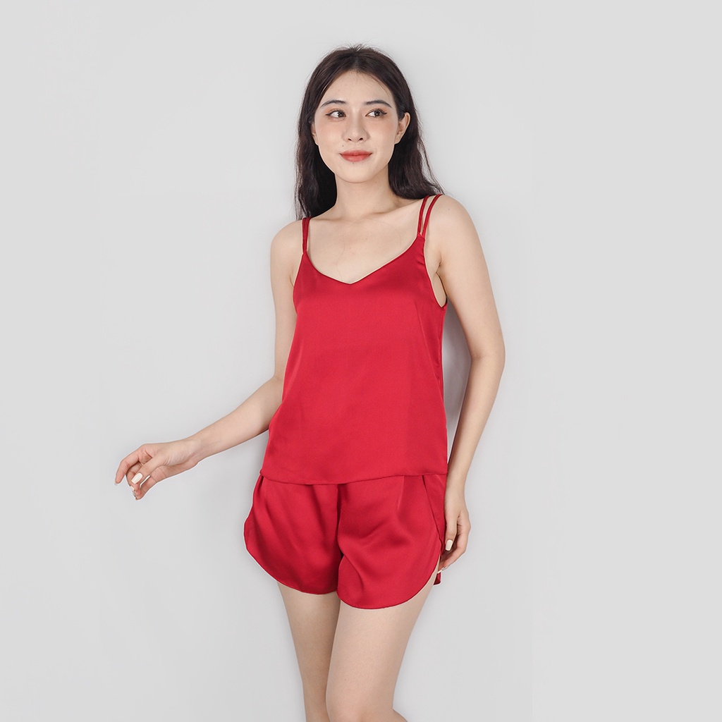Đồ ngủ sexy 2 dây lụa satin cao cấp size từ 40-65kg