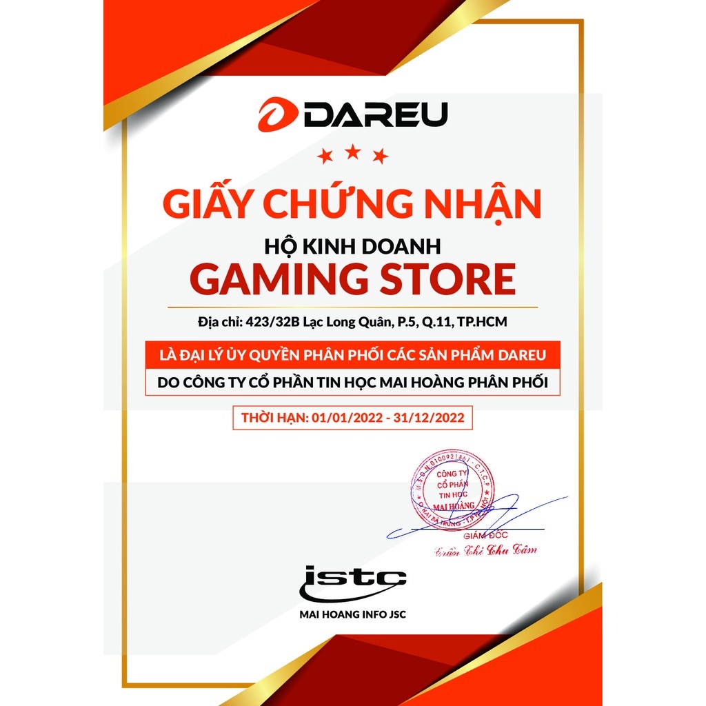 Bàn Phím Cơ Gaming Dareu EK1280s Full Size - Hàng Chính Hãng