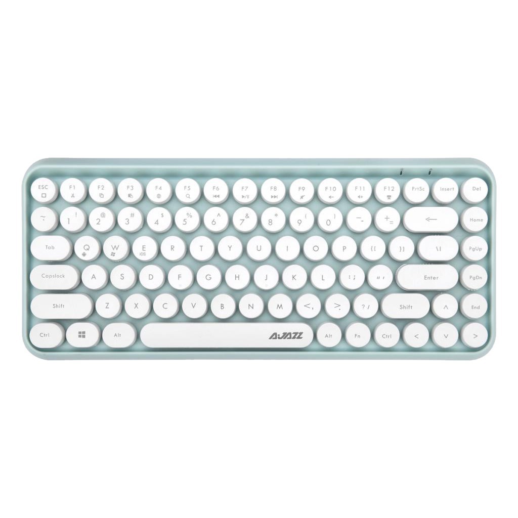 Round Cap Wireless Bluetooth Keyboard 82Key for Tablet Laptop Computer