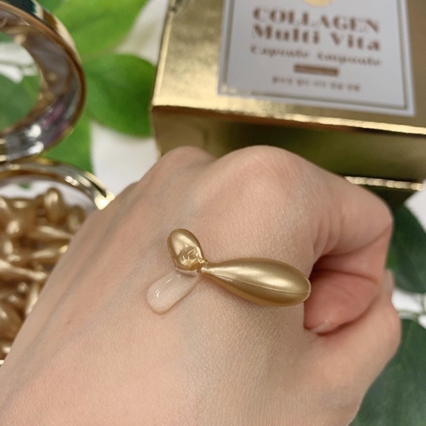 Serum Collagen Tươi JM Solution Trẻ Hóa Căng Mịn Da Multi Vita Ampoule Vỉ 12 Viên