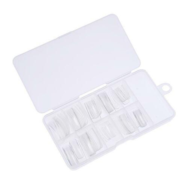 (Hàng Mới Về) Set 100 Móng Tay Giả Bằng Acrylic Kèm Hộp Đựng Tiện Dụng