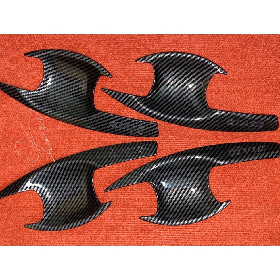 Ốp tay nắm, hõm cửa Carbon xe Honda Civic 2016 - 2021 Vân Cacbon cao cấp- giá 1 bộ