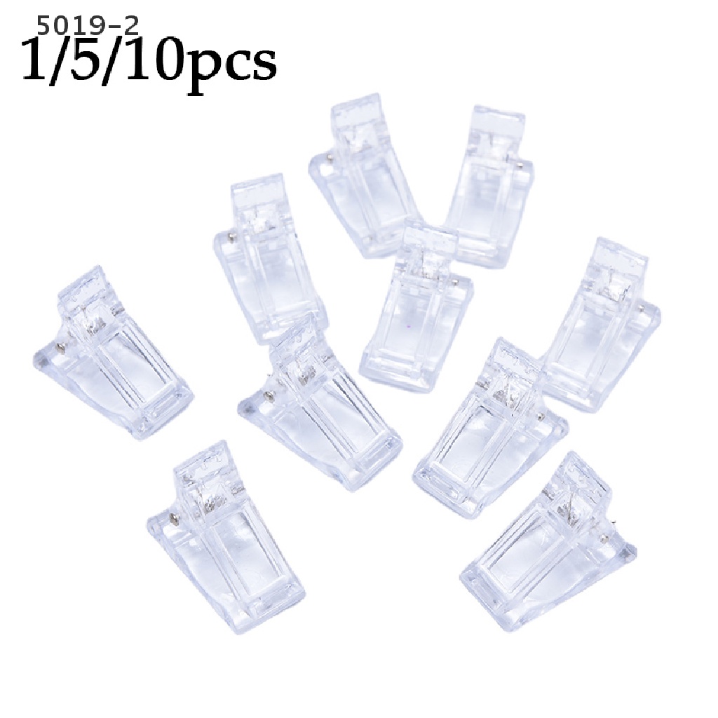 [GAV] Nail Tips Clip Transparent Finger Building Gel Extension Nails Art Manicure Tool {VN}