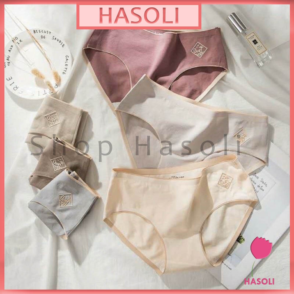 Quần Lót Nữ Cotton Nhật Cao Cấp O2 Không Đường May 2 Viền S26