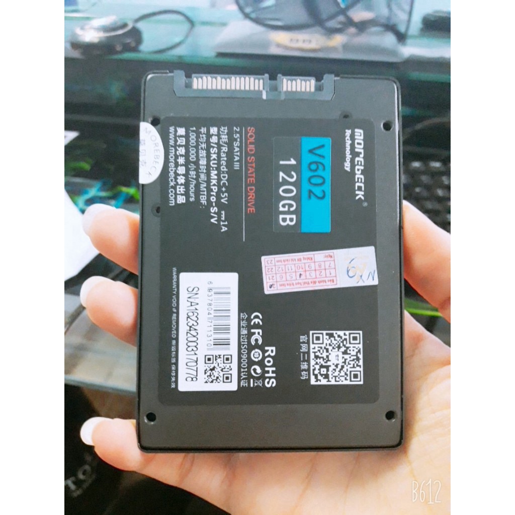 Ổ cứng SSD 2.5 Inch SATA 3 120GB Morebeck