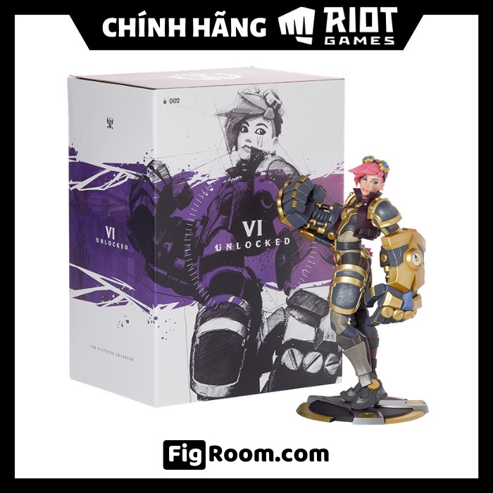 Mô hình LoL Vi 25.4cm - VI UNLOCKED STATUE  - Figure LMHT Liên Minh Huyền Thoại