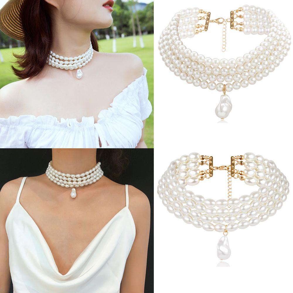 Vòng Cổ Ngọc Trai Kiểu Cách Cho Nữ