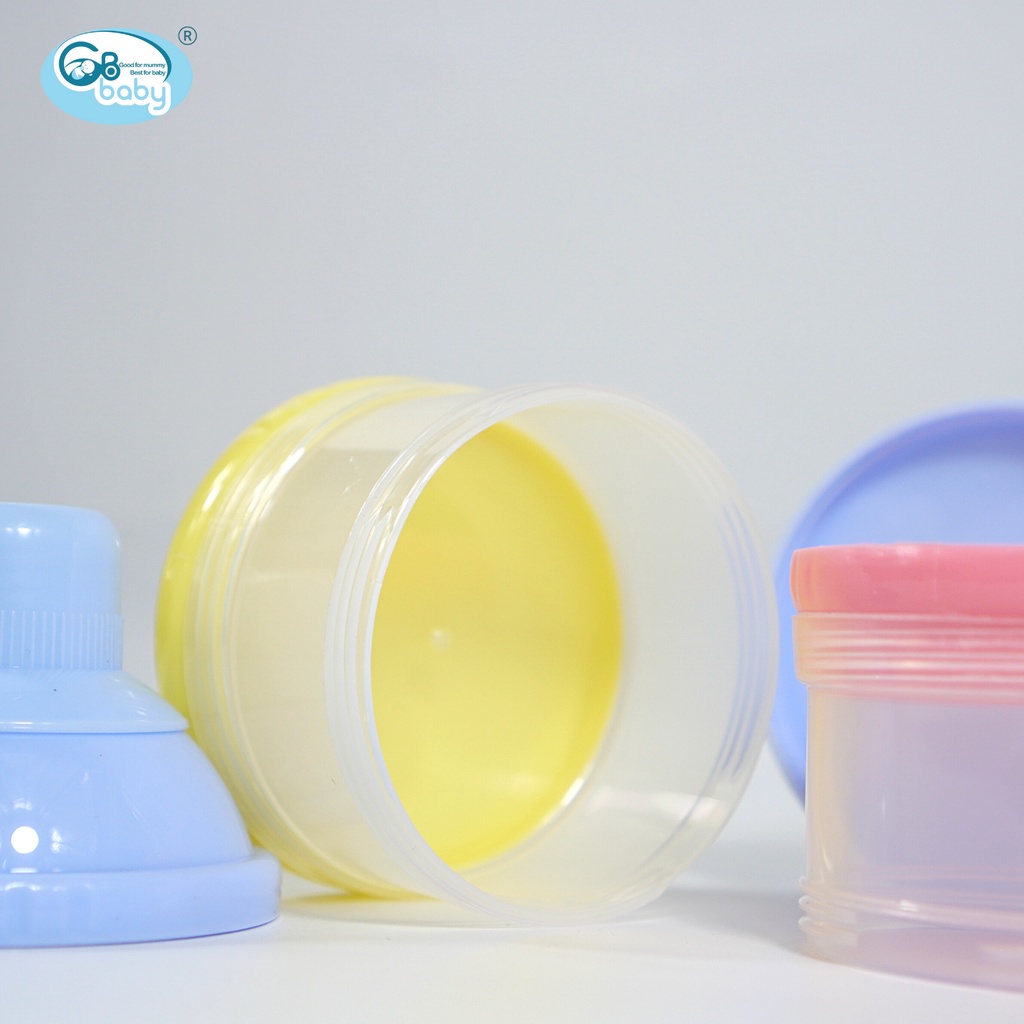 Hộp Chia Sữa, Hộp Đựng Sữa Bột, Đồ Ăn Dặm Gb-Baby  Cho Bé có 3 Ngăn Tiện Lợi