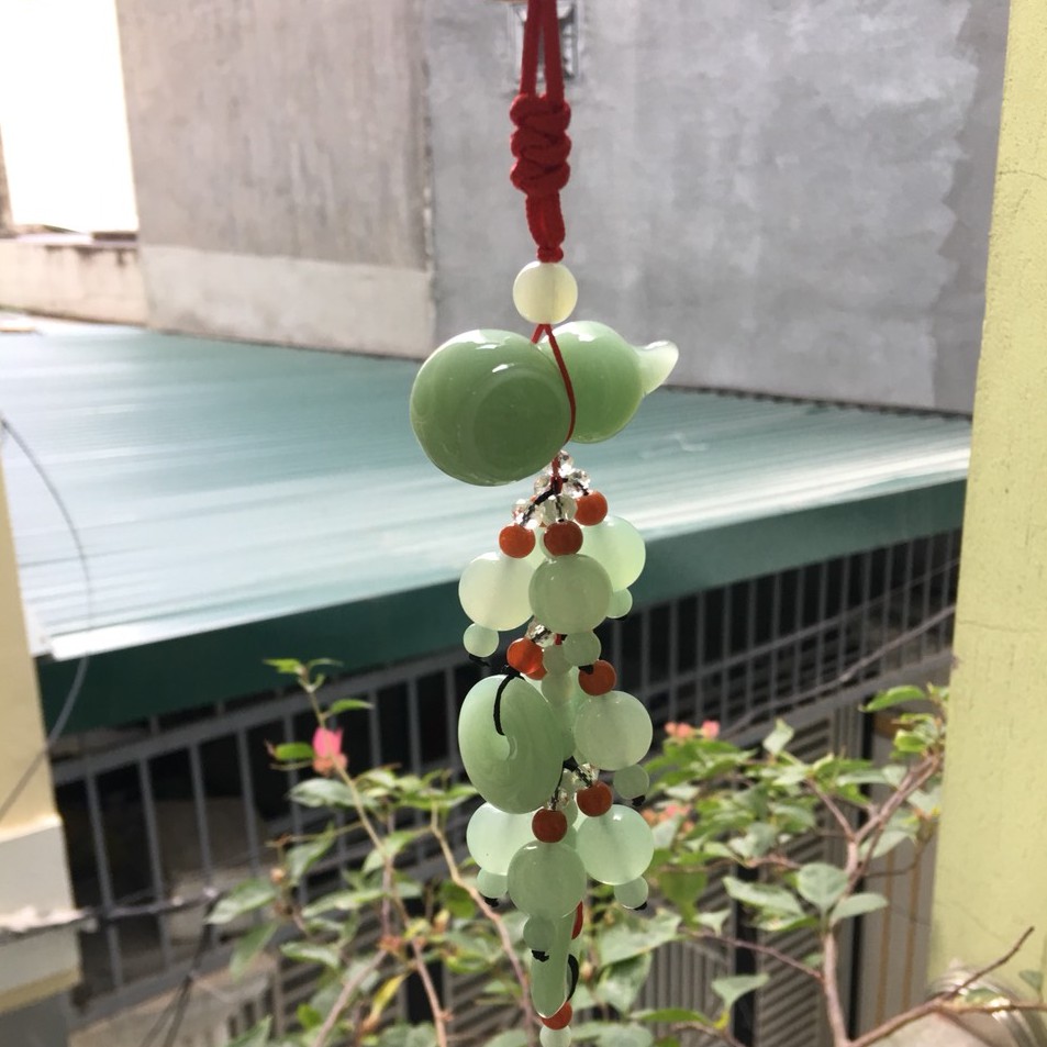 Khánh treo xe Phật - Khánh treo xe hồ lô - Dây treo xe ô tô phật bà quan thế âm bồ tát gỗ hoàng dương