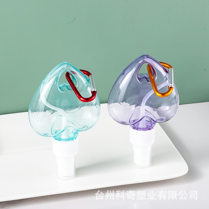 Chai Xịt Cồn Có Dây Treo Móc Khóa Hình Trái Tim Xinh Xắn Dành Cho Học Sinh, Văn Phòng