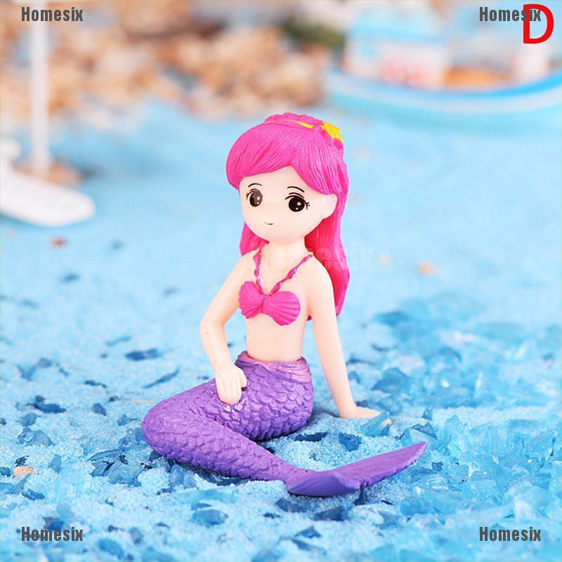 [HoMSI] Mermaid DIY Mini Miniature Figurine Garden Dollhouse Decor Micro Landscape SUU