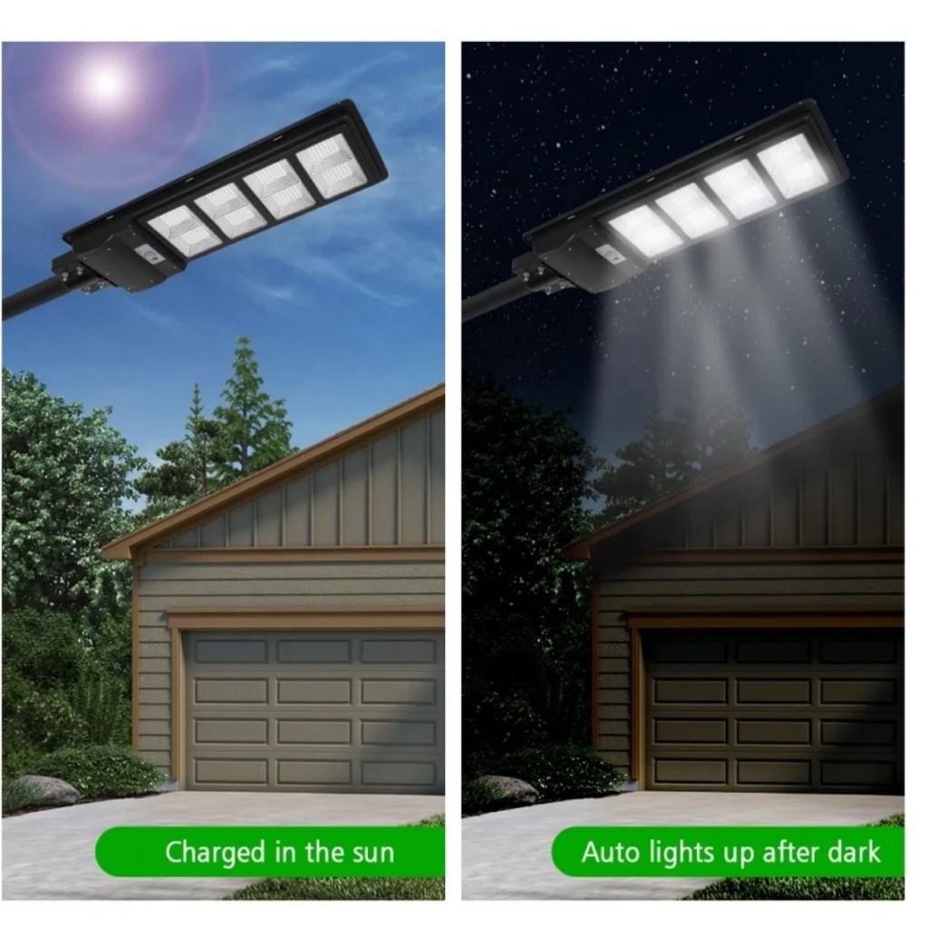 Đèn Năng Lượng Mặt Trời Liền Thể 120W Có Cảm Biến Chuyển Động, Có Điều Khiển, Chống Nước Mưa,Bảo Hành 24 tháng