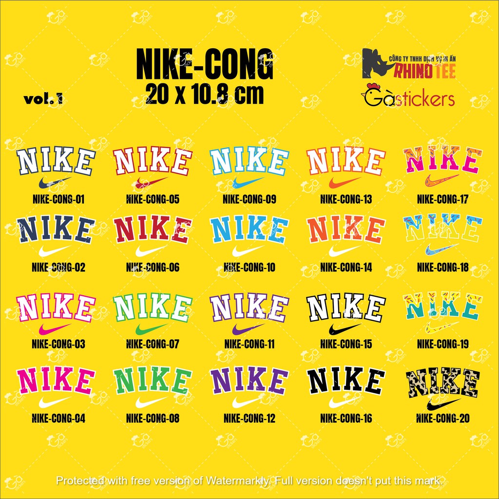 Hình Ủi Nike Cong NIKE-CONG VOL 1 - Mua Nhiều Giảm Giá