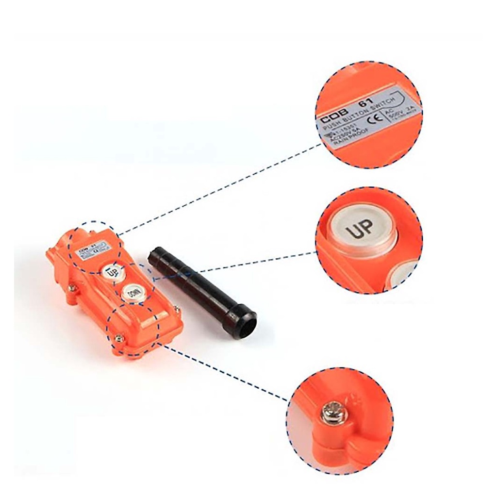 Bộ Điều Khiển Cẩu Trục ABG COB-21P 220V Sử Dụng Trong Công Nghiệp Giúp Điều Khiển Tời Điện Chuyên Dụng