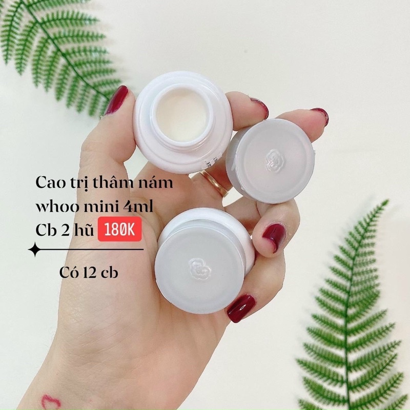 com bo cocCao nám hoàng cung whoo mini 4ml  ( 2 hũ hàng tách set không vỏ hộp )