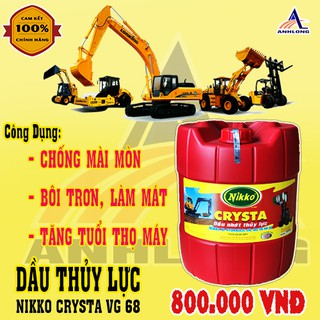 Giá Tốt - Dầu thủy lực 68  - DẦU THỦY LỰC NIKKO CRYSTA VG 68