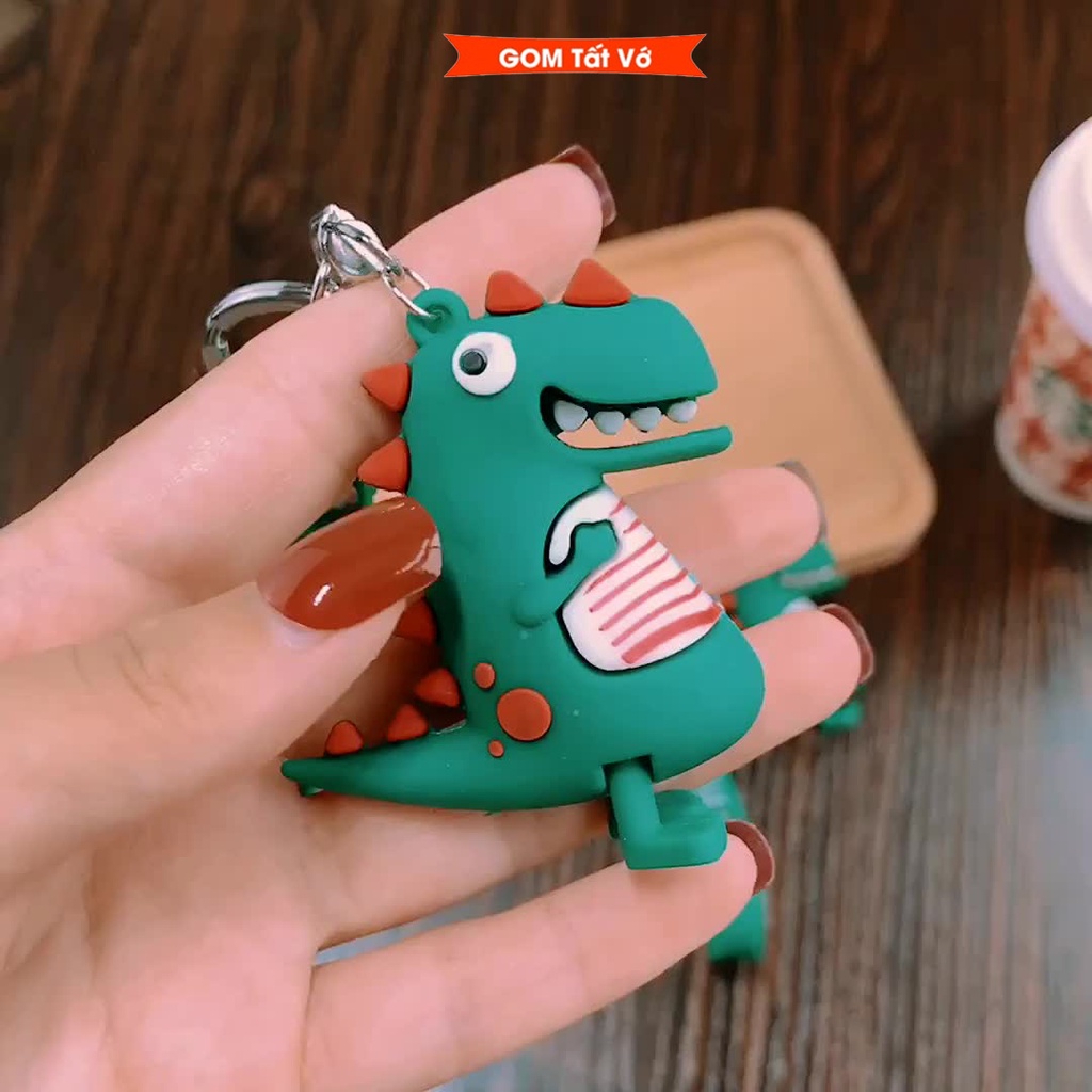 Móc khóa Khủng Long Hàn Quốc, móc treo chìa khoá xe máy, móc treo trên balo, móc khoá dễ thương- KEY-CHAIN-004