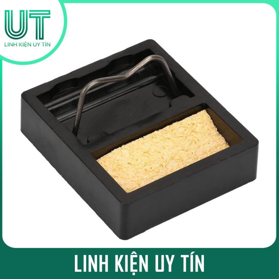 Giá đỡ mỏ hàn kim loại mini kèm miếng bọt biển chịu nhiệt cao Kệ Gác Tay Hàn Mini