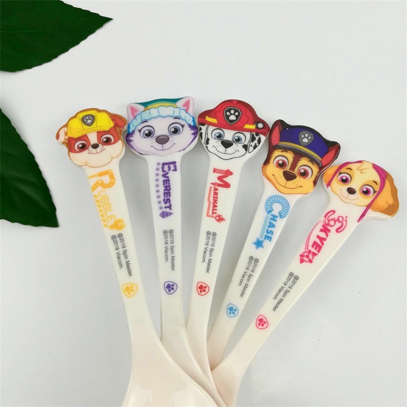 Muỗng ăn hình hoạt hình, Bát Ăn Dặm,Bộ đồ ăn cho bé hình chú chó cứu hộ Paw Patrol