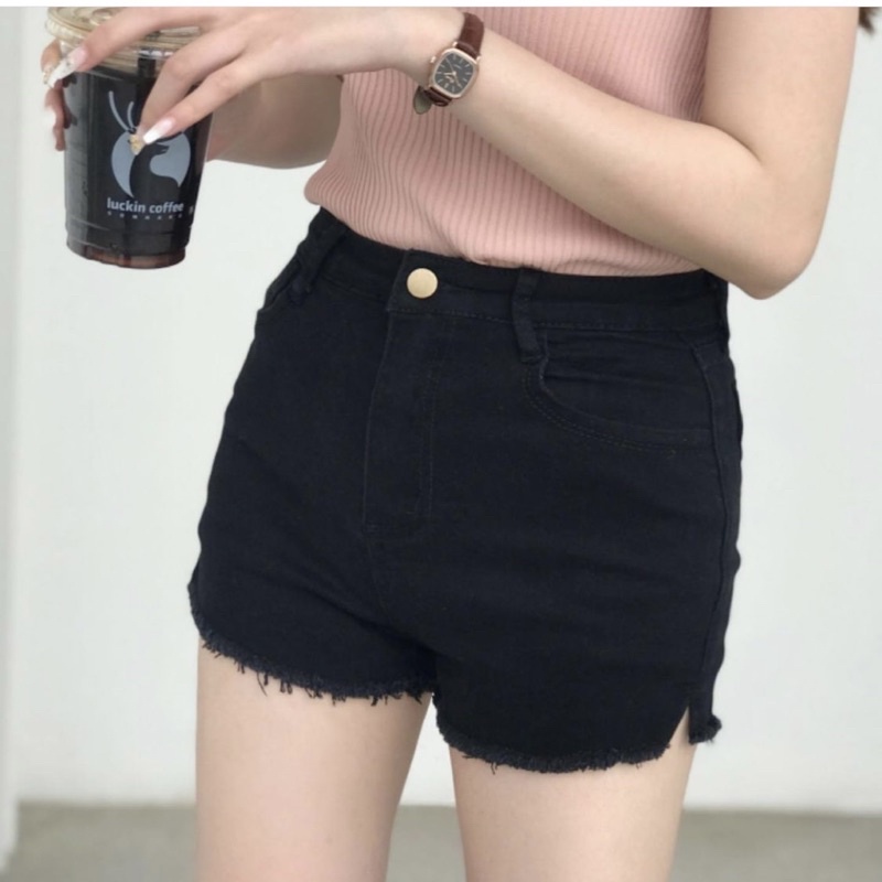 quần sooc kaki rách gấu