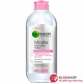 Nước tẩy trang Garnier Micellar cho da nhạy cảm 400ml
