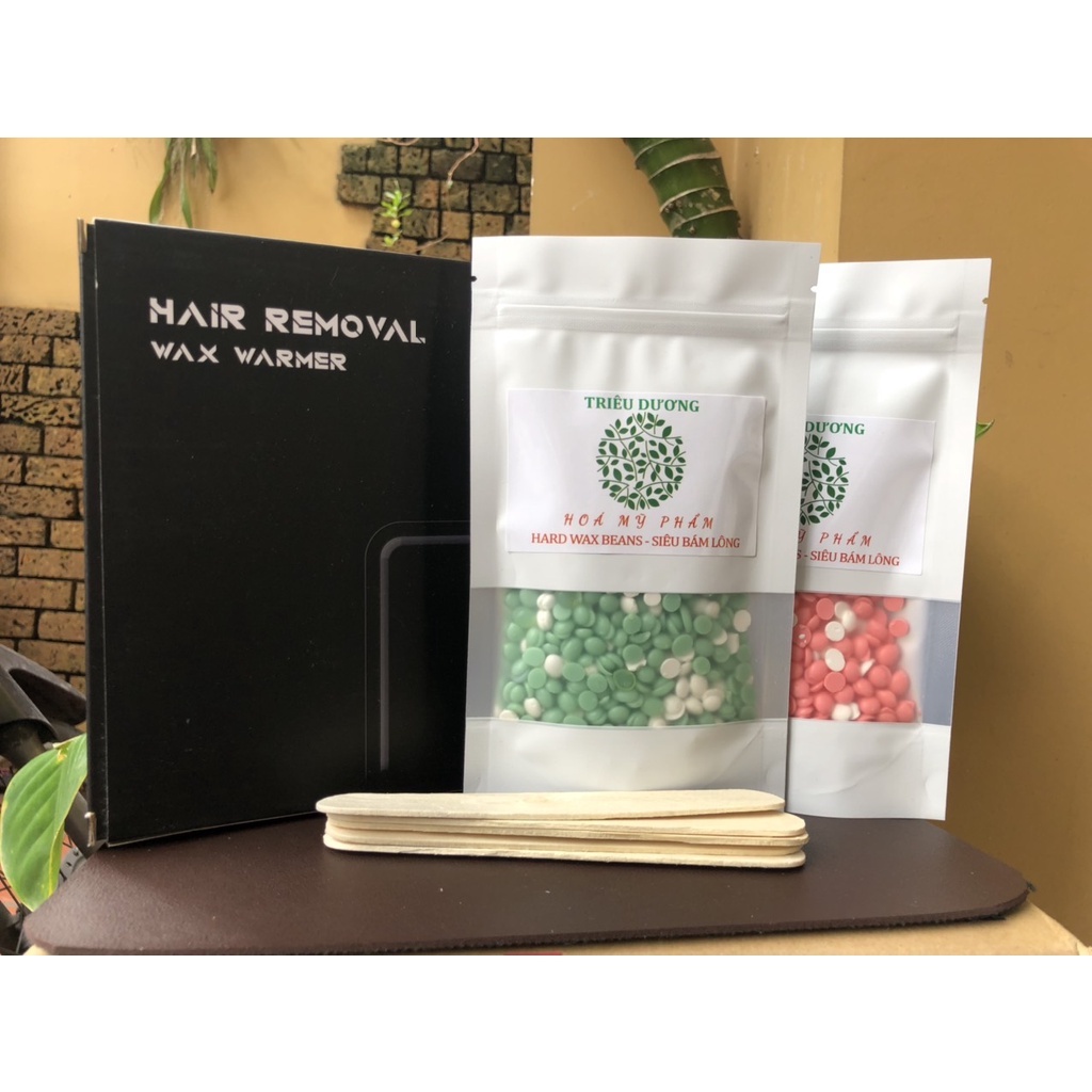 COMBO NỒI SÁP CHỐNG DÍNH + 200gr SÁP + 5 QUE SAP