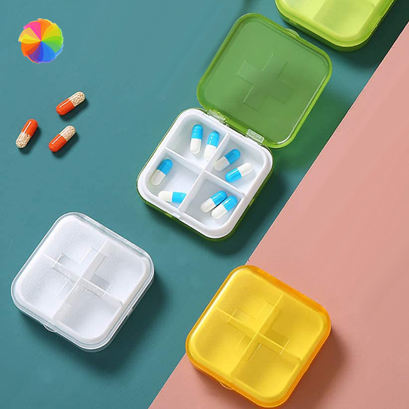 Hộp đựng thuốc uống chia 4 ngăn đa dụng