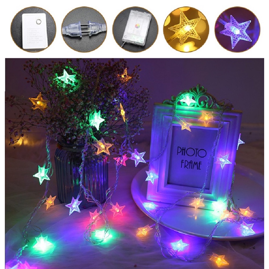 Dây đèn led - đèn nháy decor trang trí nội thất - tiệc tùng dịp đặc biệt, sinh nhật lễ Tết nhiều màu