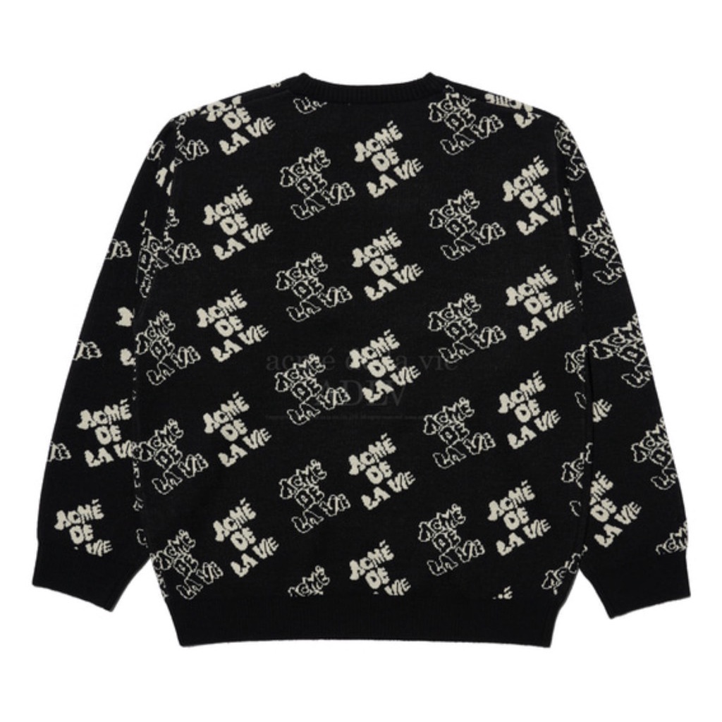 Áo SWT ADLV Knit mono logo đen