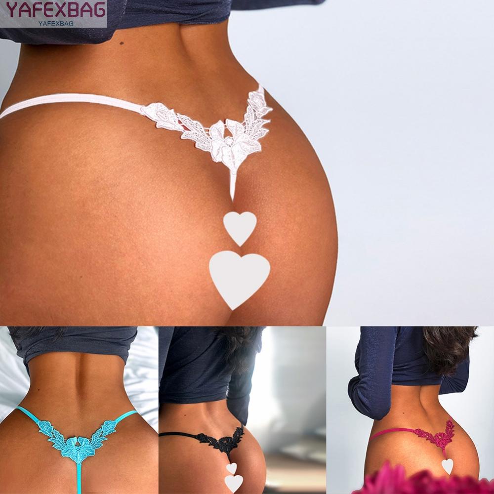 Sexy Women Wet Look G-String Thong T-Back Panties High Cut Floral Lingeries New