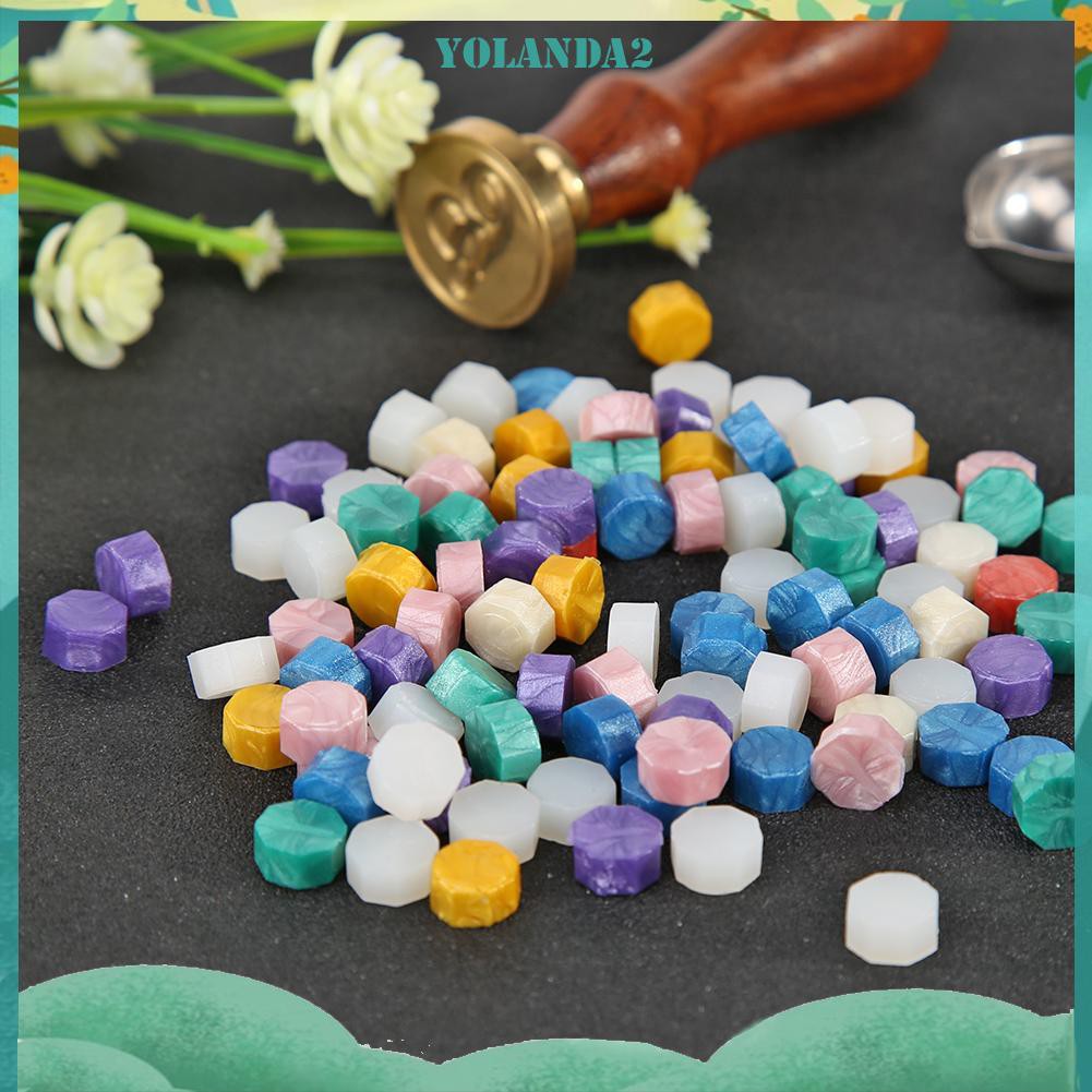 100 Viên Sáp Đóng Dấu Hình Viên Thuốc Phong Cách Retro