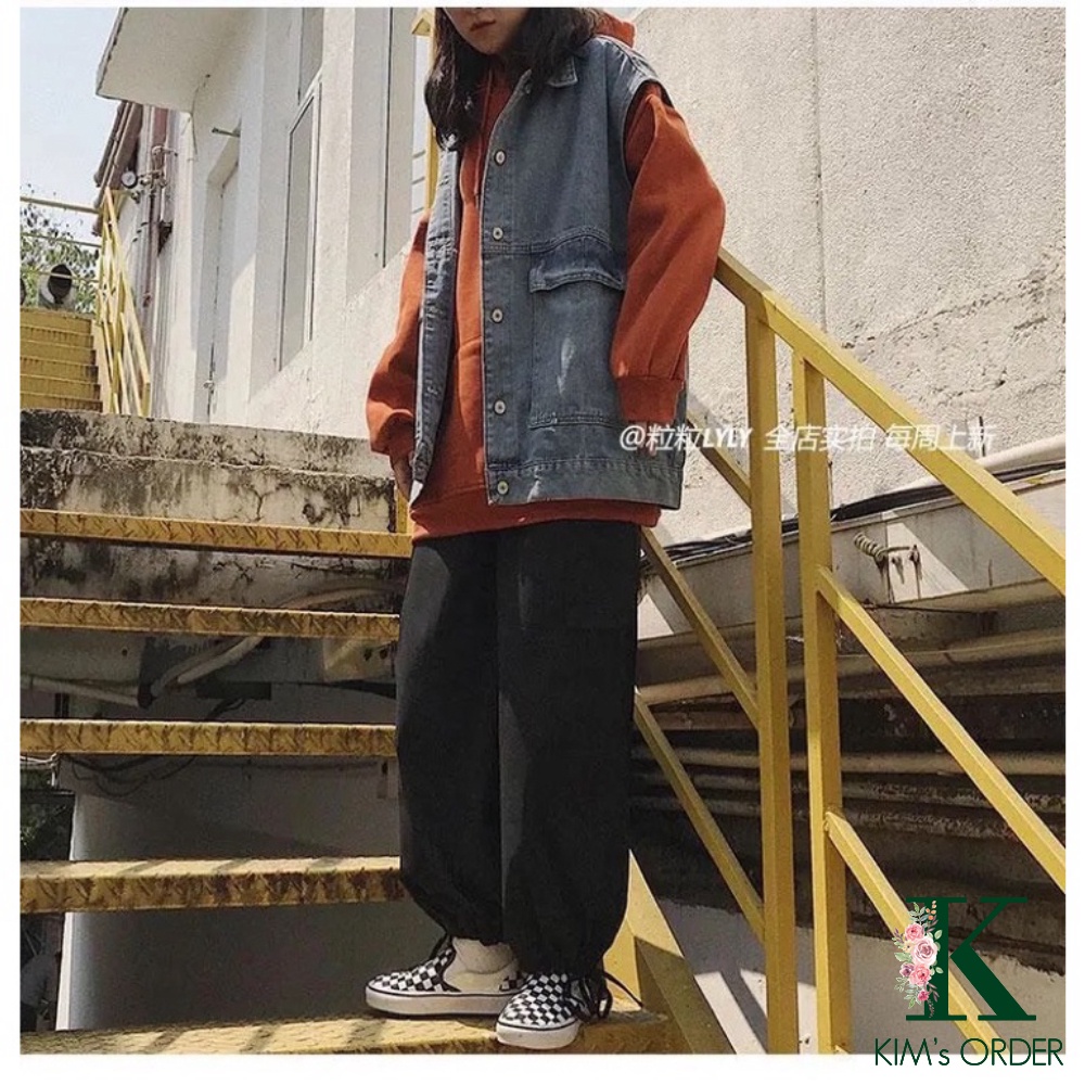 Áo Khoác Jean gile Nữ Màu Xanh, Màu Đen, Áo Khoác Bò Nữ Denim Jacket Form Rộng Kiểu Dáng Bomber Ulzzang Hàn Quốc