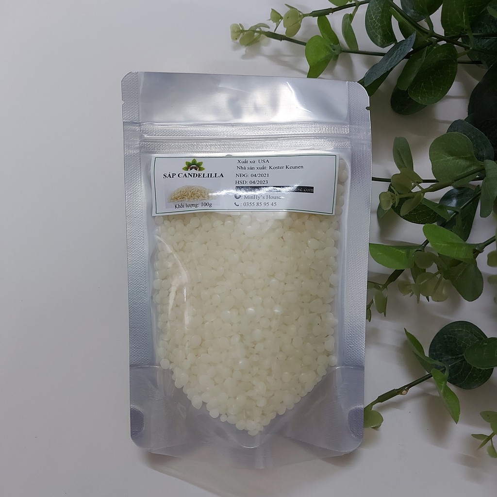 Sáp candelilla 1kg 349k_candelilla wax_ nguyên liệu làm mỹ phẩm handmade