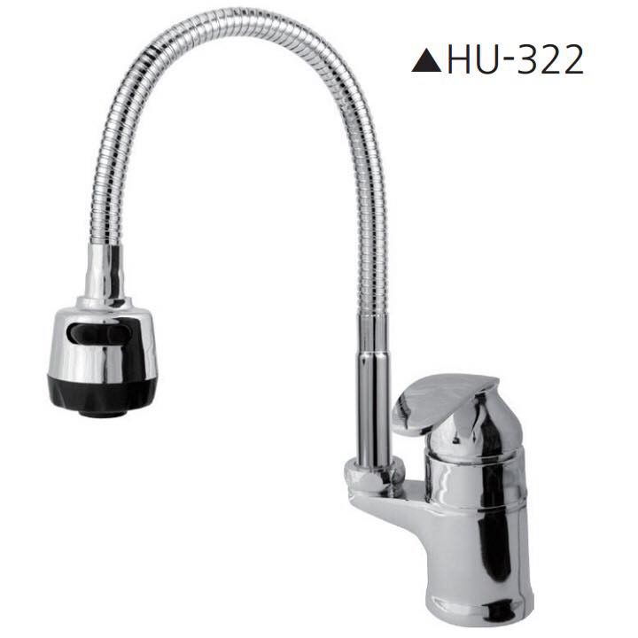 Vòi rửa bát nóng lạnh inox nhập khẩu Hàn Quốc Hado HU-322