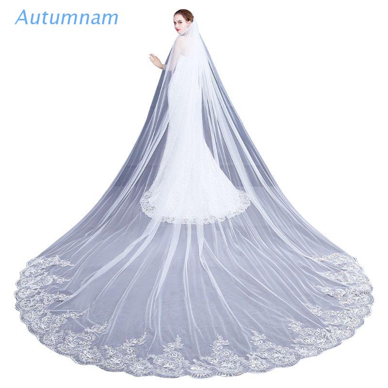 Tấm Vải Ren Thêu Hoa Trang Trí Cô Dâu 4M