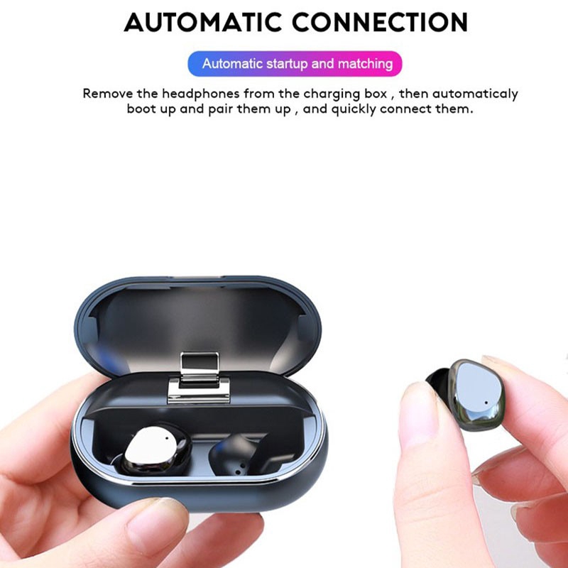 X26 Bluetooth 5.0 Wireless Earbuds Waterproof Noise Cancelling HiFi 6D Stereo TWS Metal Bluetooth