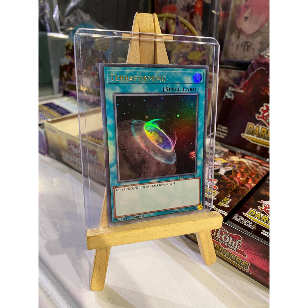 Lá bài thẻ bài Yugioh Terraforming - Ultra Rare - Tặng bọc bài nhựa bảo quản