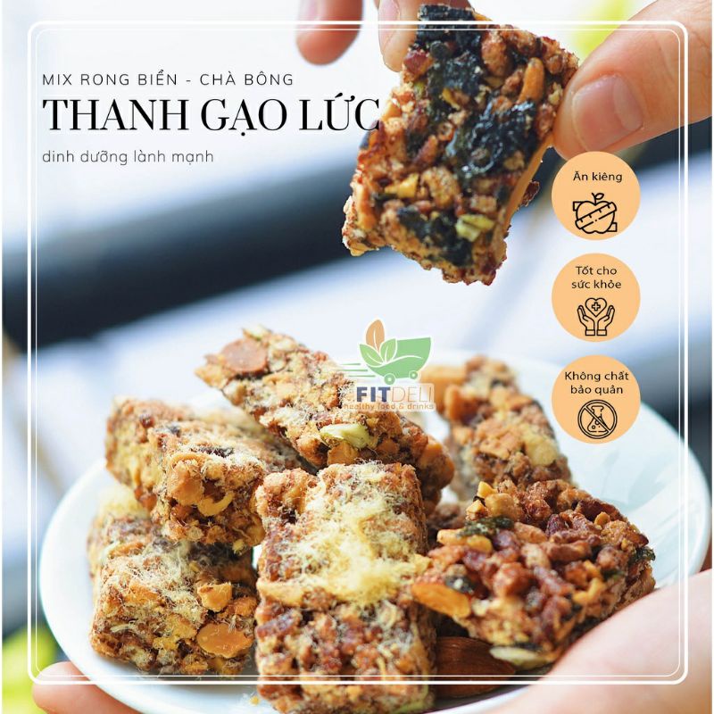 Thanh Cơm Gạo Lứt Ngũ Cốc Chà Bông , Ngũ Cốc Rong Biển , Thơm Ngon Bổ Dưỡng , Hỗ Trợ Giảm Cân [Auth]