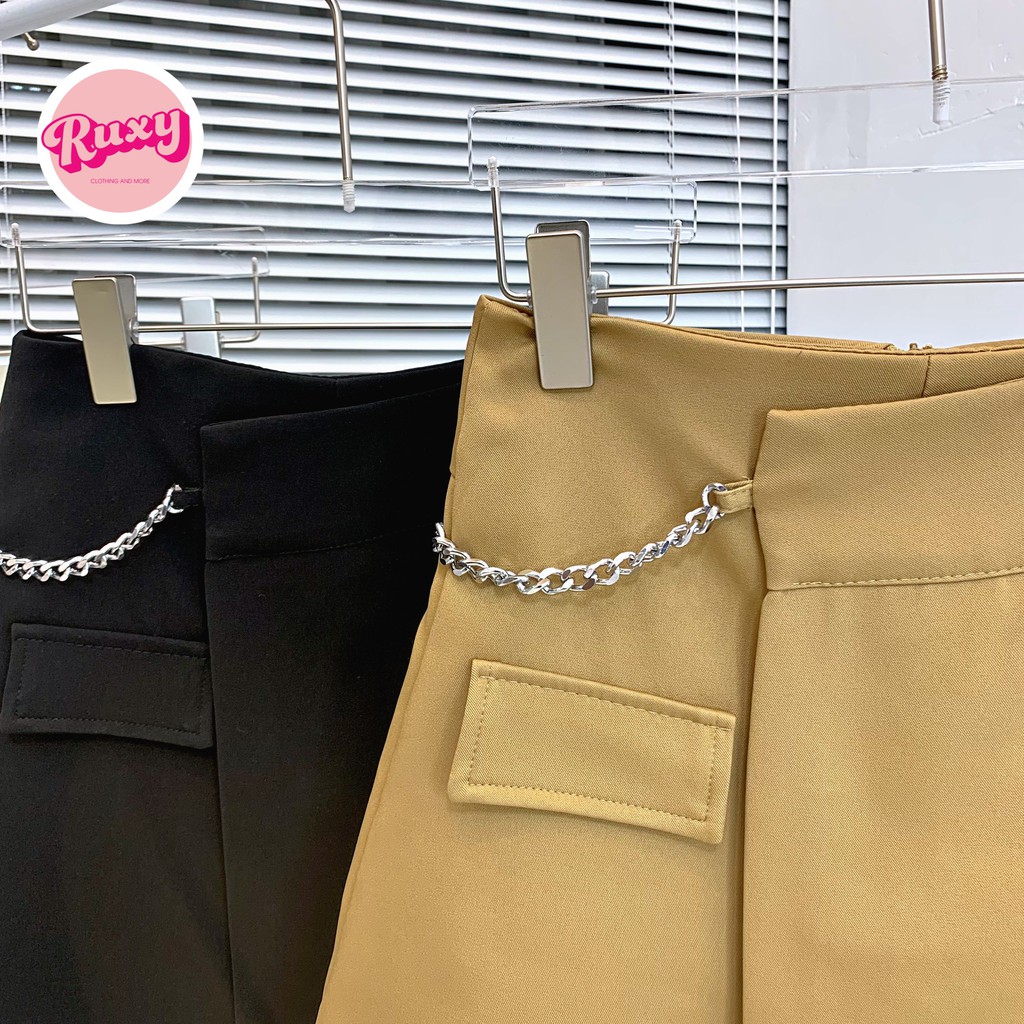 Quần Váy Nữ Ruxy Đai Xích 2 Màu