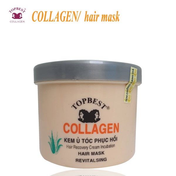 Kem ủ - hấp tóc phục hồi TopBest Collagen 500ml | BigBuy360 - bigbuy360.vn