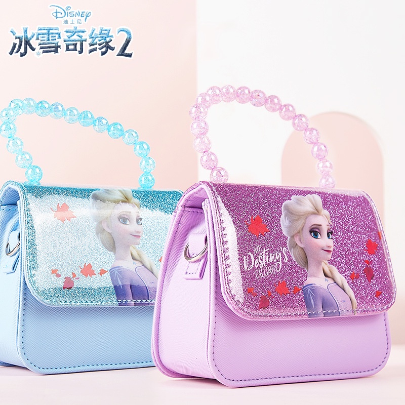 🦁🦁 Túi xách cầm tay họa tiết hoạt hình công chúa Elsa xinh xắn cho bé gái