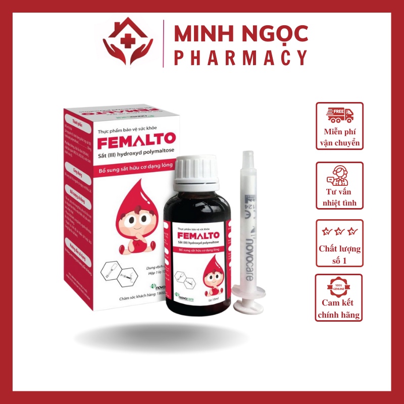 NHÀ THUỐC XANH Femalto- Bổ sung sắt cho trẻ em, bà bầu và người thiếu sắt SỈ LẺ
