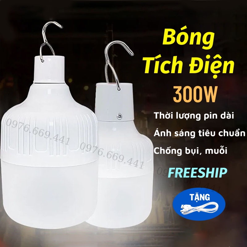 Bóng Đèn Tích Điện Bóng Đèn Led Sạc Tích Điện Đa Năng Bi 3 Chế Độ Sáng Siêu Bền Rọi Ray Asaki | BigBuy360 - bigbuy360.vn