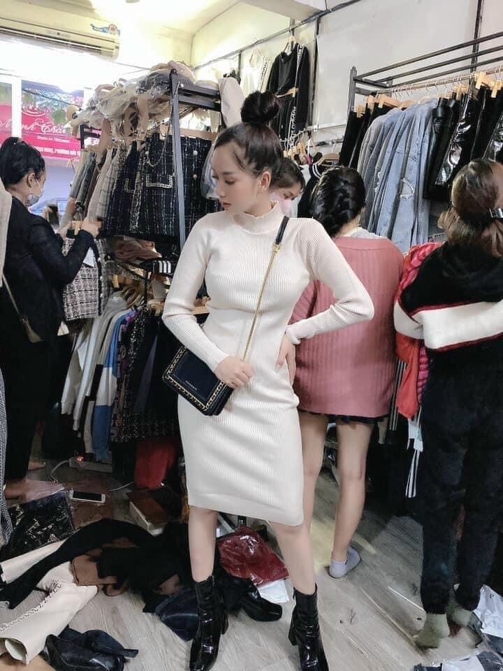 Váy body len cổ 3 phân quảng châu | BigBuy360 - bigbuy360.vn