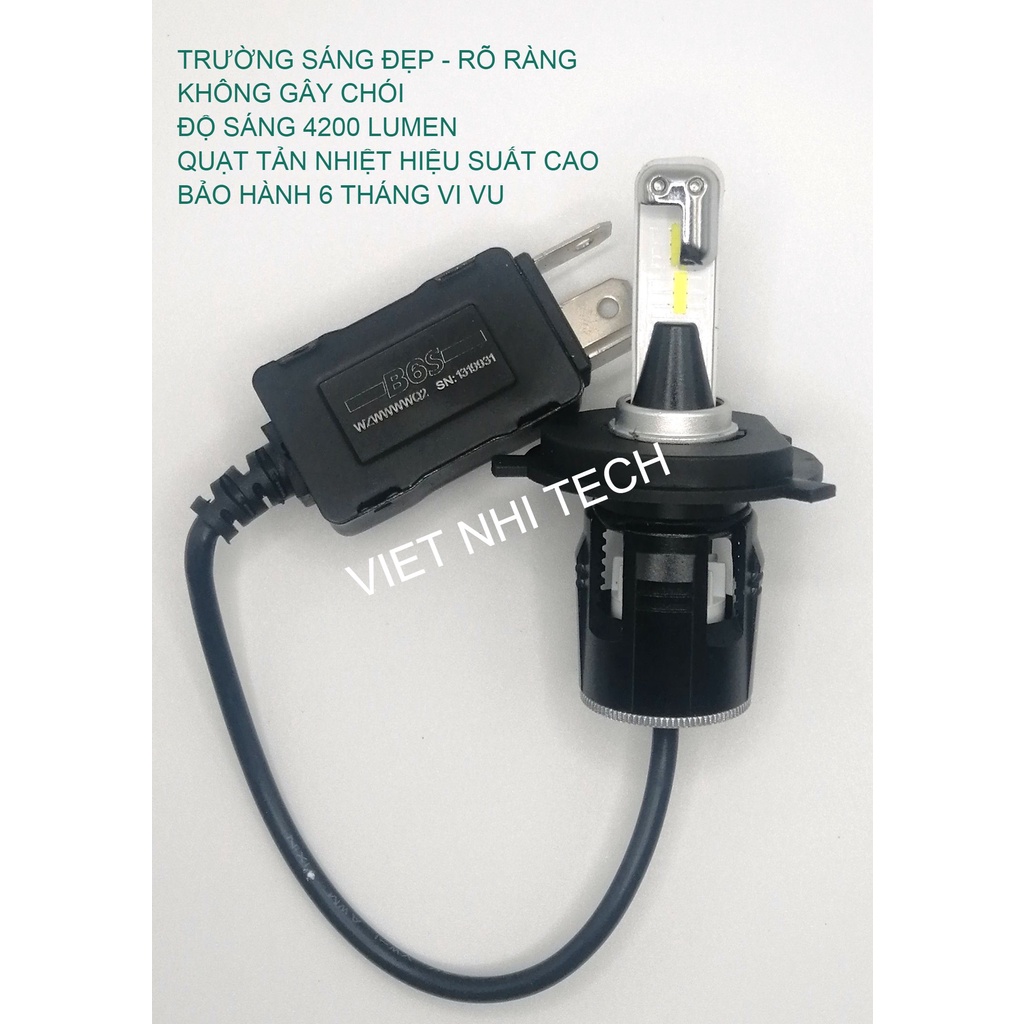 BÓNG ĐÈN LED XE HƠI, XE MÁY H4 - 9005
