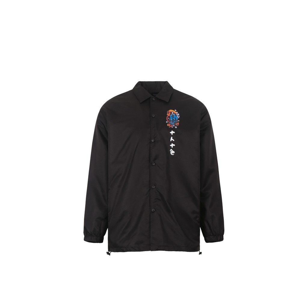 Áo Khoác Jaket Oni Coach Chất Liệu Polyester Vải Dù Form Unisex Hình In Tỉ Mỉ