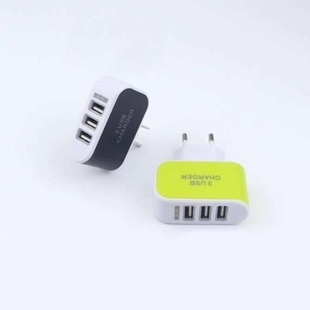 Củ sạc điện thoại 3 đầu usb thông minh